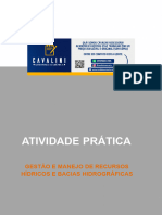 Atividade Prática - Gestão e Manejo de Recursos Hídricos e Bacias Hidrográficas