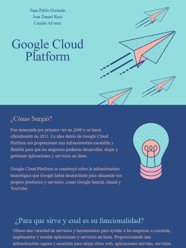 Google Cloud Platform: Big Data y Aplicaciones | PDF | Computación en ...