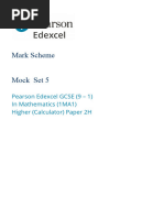 GCSE (9-1) Mathematics Mock Set 6 Paper 1H Mark Scheme | PDF | Mathematics