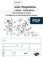 Evaluacion Diagnostico 3 Basico Matematicas Editable Colour