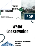 Water Conservation, Waste Management, and Recycling
