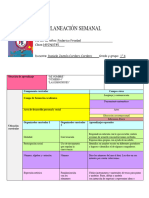 PLANEACIÓN SEMANAL 16 A 20 ENERO 20233