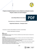 Projeto de Implementação de Uma Unidade de Produção de Patos Pequim Criados Em Modo Biológico - Joana Soares