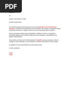 Exemplo de Carta de Rescisão de Contrato de Trabalho