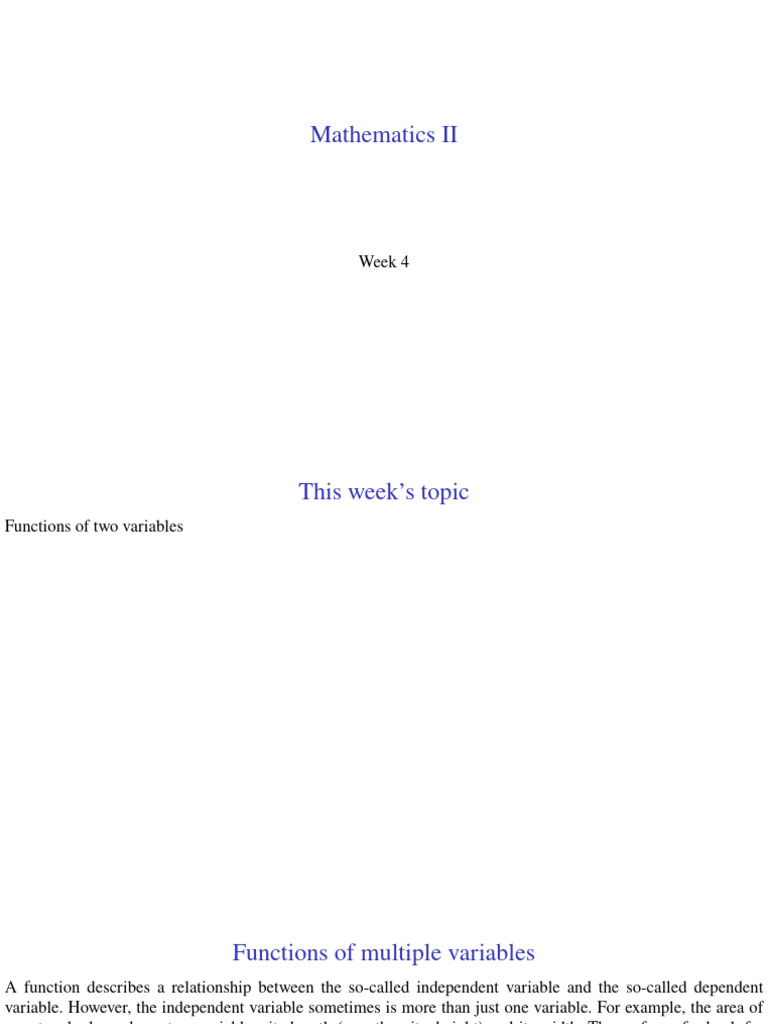 GTK Mathematics2 04 Handout | PDF | Derivative | Tangent