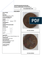 FICHA DE CONSERVACIÓN y Restauración de Una Moneda