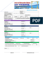 Ficha Matricula 2019