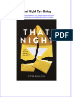 Textbook Ebook That Night Cyn Balog All Chapter PDF