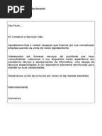 CARTA DE AGRADECIMENTO