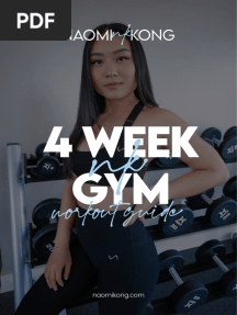 Naomi Kong 4 Week Gym Workout Guide