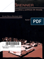 Neil Brenener. Teor√≠a urbana cr√≠tica y pol√≠ticas de escala