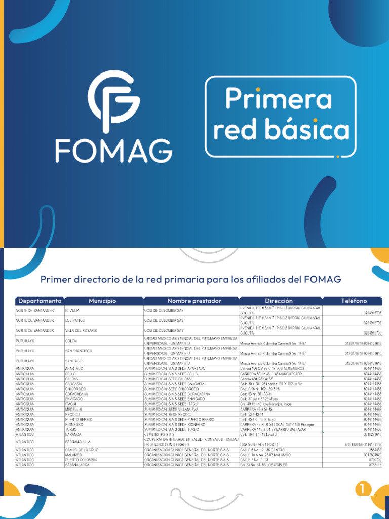 Red de Atencion Fomag 2 | PDF