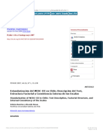 Estandarización Del WISC-III en Chile - Descripción Del Test, Estructura Factoria