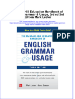 Textbook Ebook Mcgraw Hill Education Handbook of English Grammar Usage 3Rd Ed 3Rd Edition Mark Lester All Chapter PDF