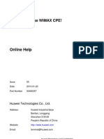 BM626 WiMAX CPE Online Help (V100R001 - 05, Basic)