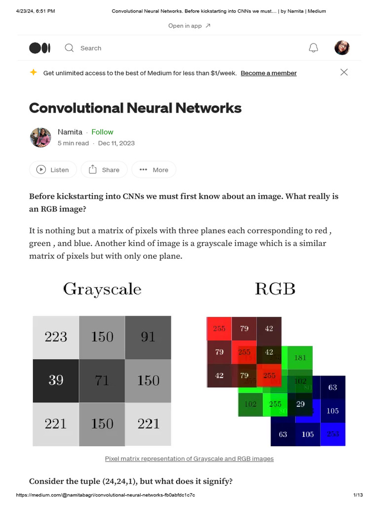 Convolutional Neural Networks. Before Kickstarting Into CNNs We Must ...