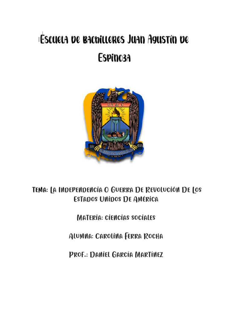 La Independencia de Los Estados Unidos de América | PDF | Declaración ...