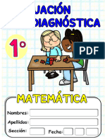Evaluación Diagnóstica Matemática 1°-2024 Maestra Janet