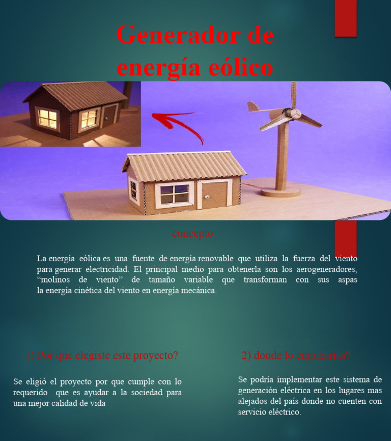 Generador de Energia Eolica 1 | PDF