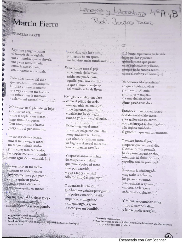 Martín Fierro Pdf