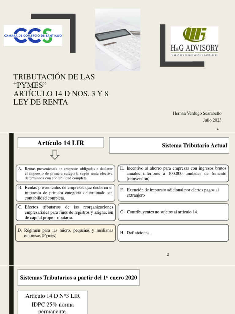 Tributación PYMES: Régimen Pro Pyme 2023 | PDF | Pequeñas y medianas ...