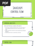 JavaScript Control Statements