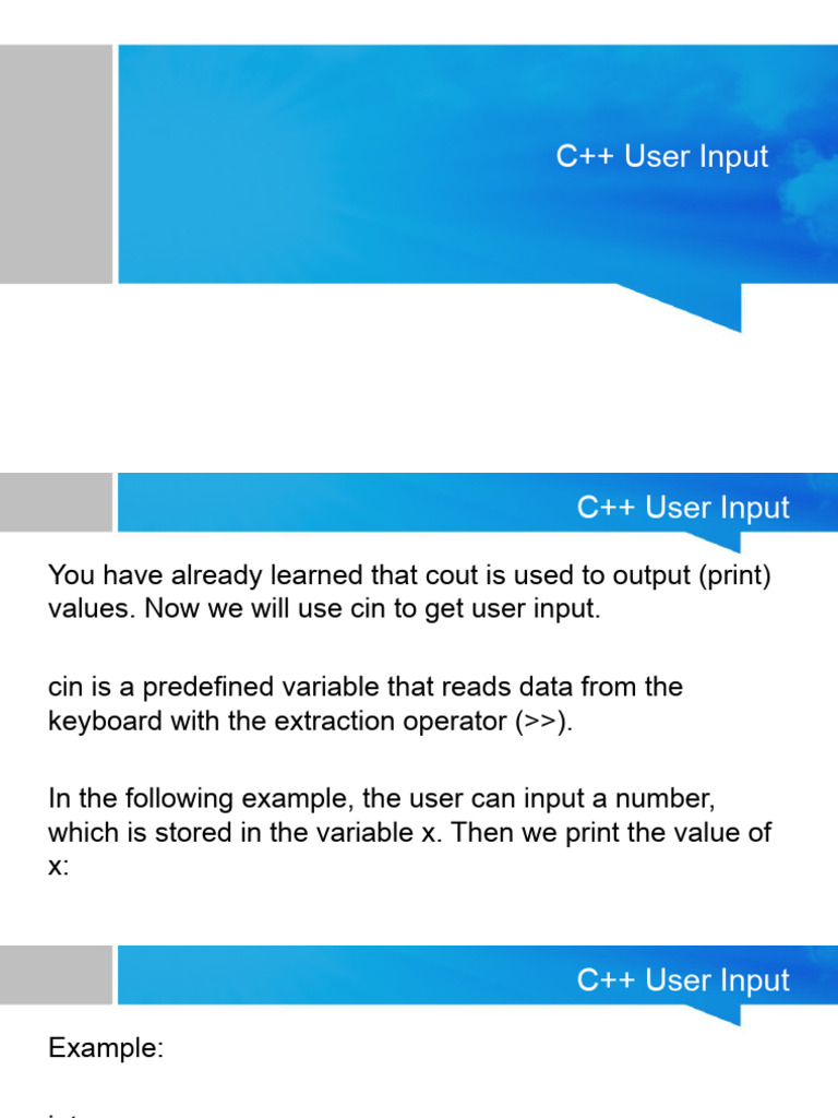 Lesson 3 | PDF | String (Computer Science) | C++