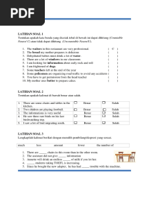 2 Latihan Soal Countable Dan Uncountable Nouns