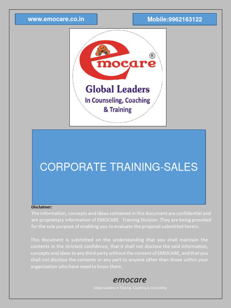 Emocare: Leaders in Training & Counseling | PDF | Neuro Linguistic ...