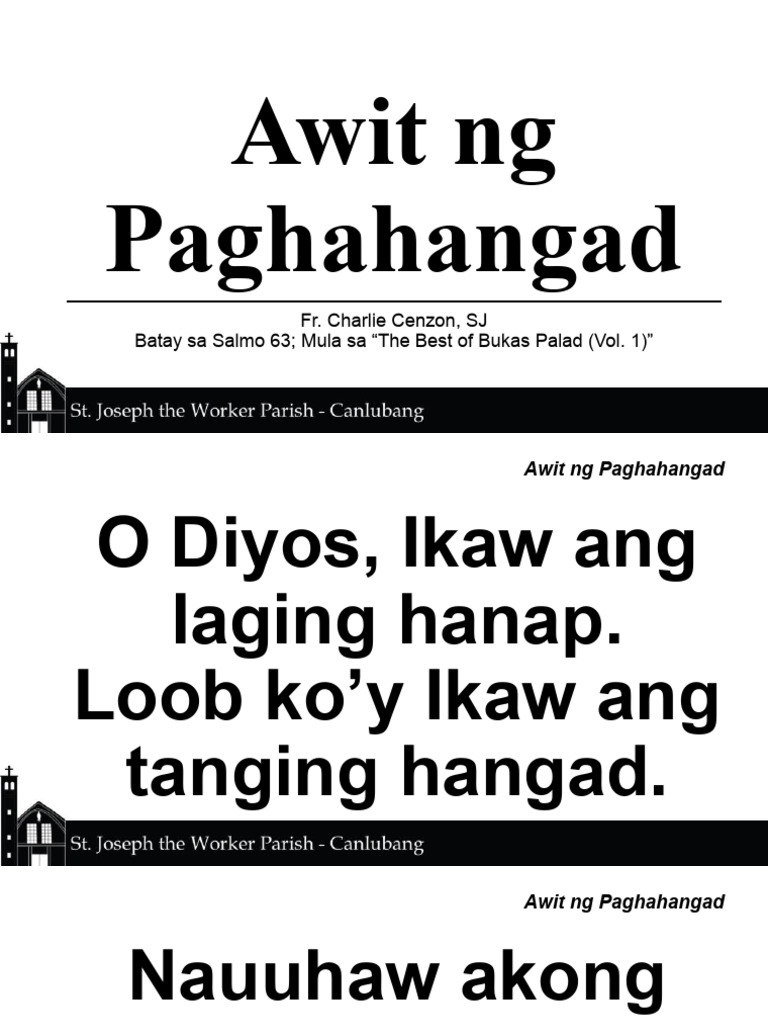 Awit NG Paghahangad | PDF
