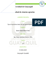 Agroecologìa y La Relacion de Los Tipos de Agricultura