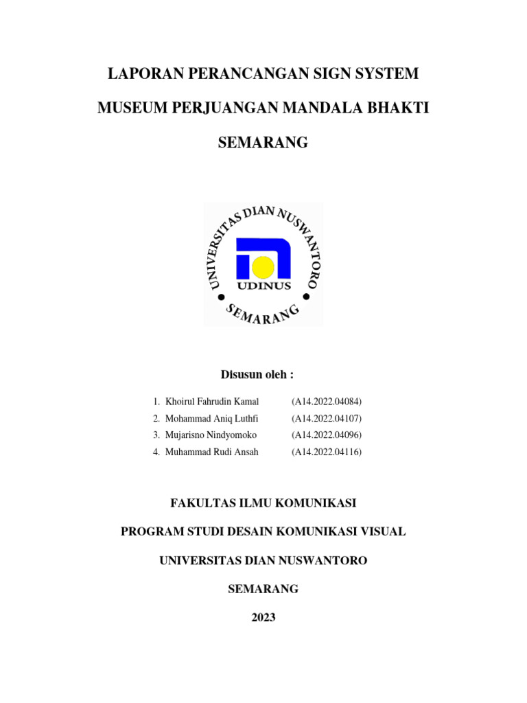 Rancangan Sign System Museum Mandala Bhakti | PDF | Seni