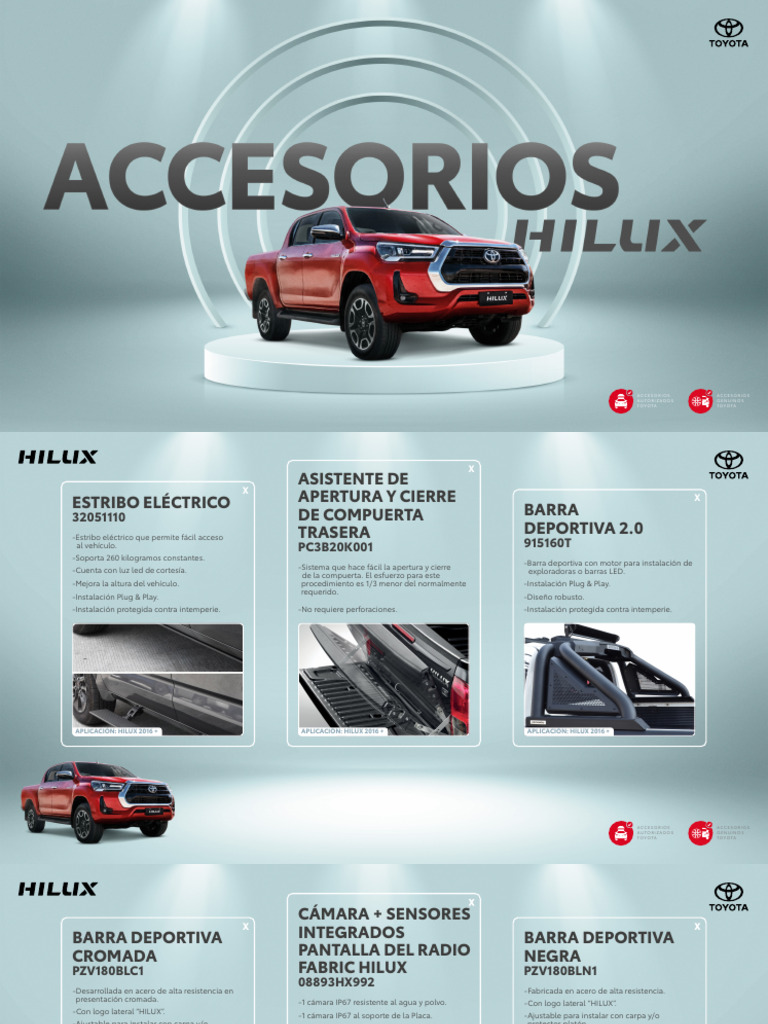 02 Catalogo Accesorios Hilux Pdf Vehículo De Motor