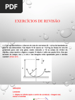 2023 Exercícios Revisão - Espelhos Esfericos - Plano Inclinado - Força Elástica - Equilibrio