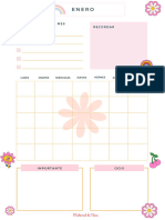 Planner Diario Con Meses