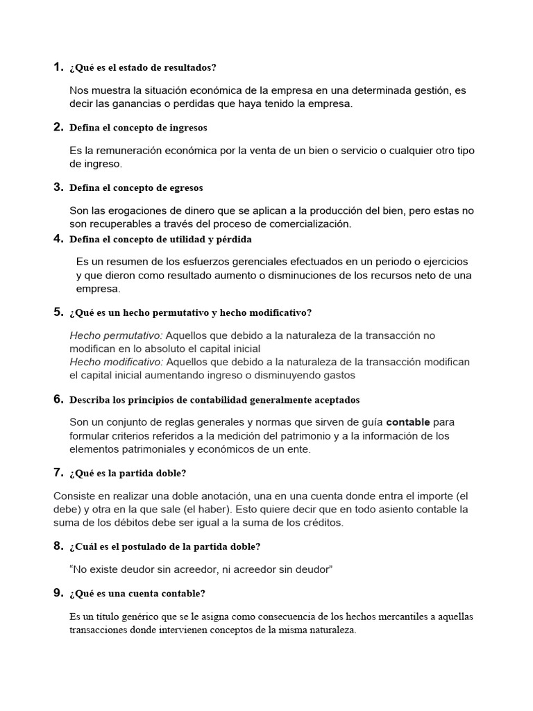 Conceptos Basicos De Contabilidad Parte2docx Pdf