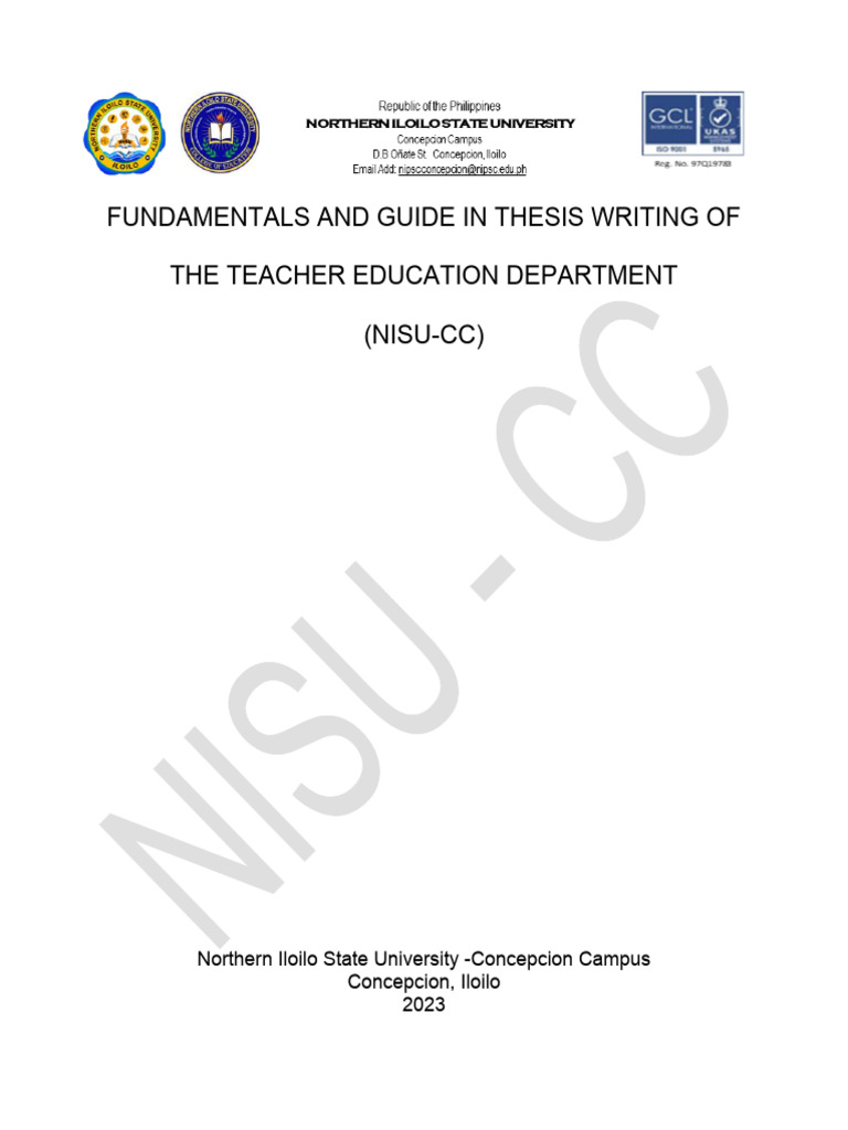 Thesis Writing Guide for NISU Education | PDF | Survey Methodology ...