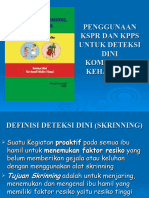 Penggunaan KSP Dan Kpps Untuk Deteksi Dini Komplikasi Kehamilan