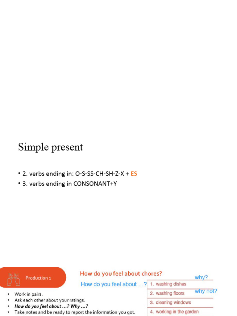 Simple Present Tense Usage Guide | PDF | Cooking, Food & Wine