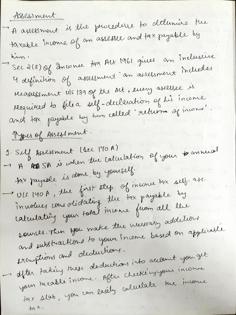 Assessment Mid Test Notes | PDF