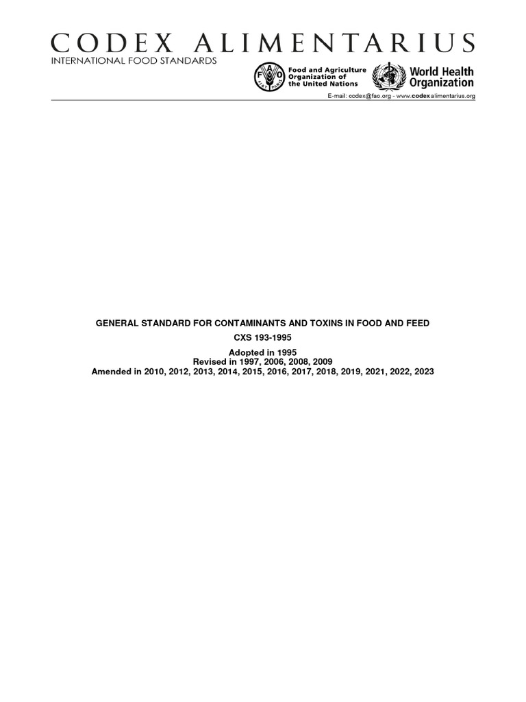 CXS 193e | PDF | Risk | Risk Assessment
