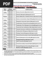 ICAB Exam Schedule 2025 | PDF | Accounting | Service Industries