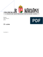 Magyar Közlöny 2008. Évi 23.