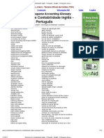 Glossário de Contabilidade Inglês - Português Ibérico - English - Portuguese Accounting Glossary