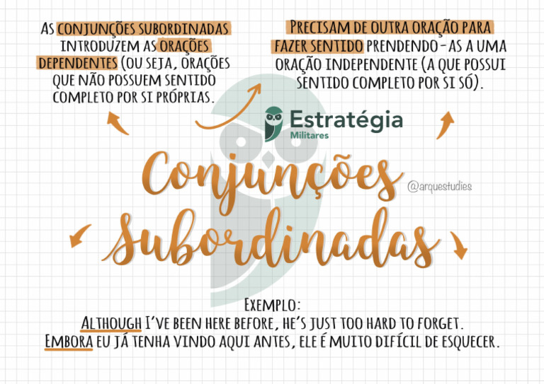 Conjunções Subordinadas | PDF