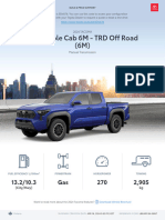 Toyota Build and Price 2024 Tacoma 4x4 Double Cab 6M