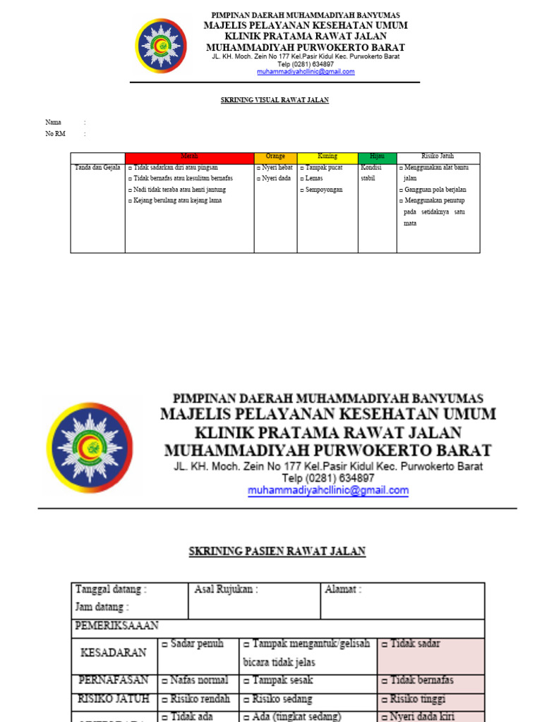 3 3 4 1 Formulir Skrining Rawat Jalan Skj Pdf