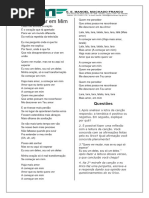 Análise Da Cação A Começar em Mim.