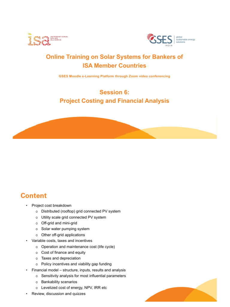 Solar Systems Financial Training for Bankers | PDF | Photovoltaic ...