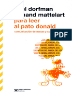 Dorfman Mattelart para Leer Al Pato Donald Removed